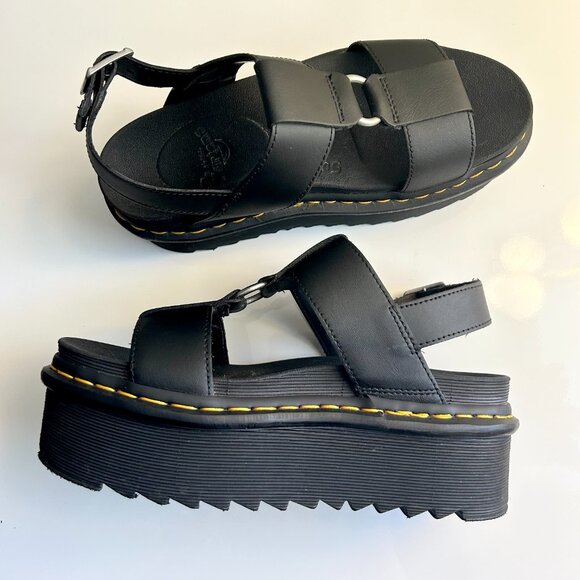 Dr. Martens Shoes - Dr. Martin platform sandals docs FRANCIS BLACK  Size: W 7 US / fits like 8.5 US